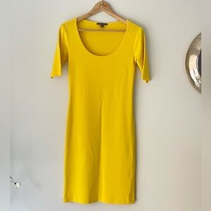 Ralph Lauren Black Label Yellow mercerized cotton  Dress